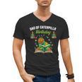 Dad Of Caterpillar Birthday Reading Books Lovers Men's V-Neck T-Shirt