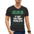 Dad Joke Why Was The Math Book Sad Pun Dad Jokes Men's V-Neck T-Shirt