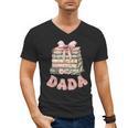 Dada Book First Chapter Birthday Family Matching Party Men's V-Neck T-Shirt
