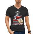 Dalmatian Reading Books Matching Bookworm Readers Librarian Men's V-Neck T-Shirt