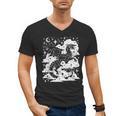 Dark Academia Fantasy Dragon Book Lover Bookish Goblincore Men's V-Neck T-Shirt
