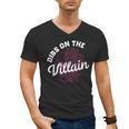 Dibs On The Villain Dark Romance Books Skeleton Morally Grey Men's V-Neck T-Shirt