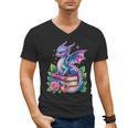 Dragon Book Fantasy Reading Men's V-Neck T-Shirt