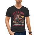 Dragon Just A Girl Who Loves Dragons And Books Men's V-Neck T-Shirt Dragon Just A Girl Who Loves Dragons And Books Men's V-Neck T-Shirt