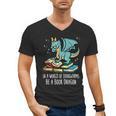 Be A Dragon Read Reading Book Librarian Men Women Kids Men's V-Neck T-Shirt Be A Dragon Read Reading Book Librarian Men Women Kids Men's V-Neck T-Shirt