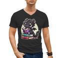 Dragon Reading A Book Cute Bookworm Book Lover Men's V-Neck T-Shirt Dragon Reading A Book Cute Bookworm Book Lover Men's V-Neck T-Shirt