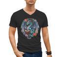 Dragon Reading Book Girls Kids Bookworm Book Lover Men's V-Neck T-Shirt Dragon Reading Book Girls Kids Bookworm Book Lover Men's V-Neck T-Shirt