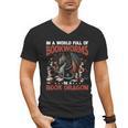 Dragon In A World Full Of Bookworms Be A Book Dragon Men's V-Neck T-Shirt Dragon In A World Full Of Bookworms Be A Book Dragon Men's V-Neck T-Shirt