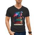 Dragons And Books Dragonworm Book Lover Reading Men's V-Neck T-Shirt