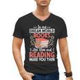 In My Dream World Books Are Free And Reading Make You Men's V-Neck T-Shirt In My Dream World Books Are Free And Reading Make You Men's V-Neck T-Shirt