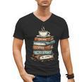 Drink Coffee Read Books Be Happy Caffeine Espresso Men's V-Neck T-Shirt