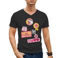 Dungeon Crawler Carl Colorful Sticker Collage LitRPG Book Men's V-Neck T-Shirt Dungeon Crawler Carl Colorful Sticker Collage LitRPG Book Men's V-Neck T-Shirt