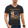 Easily Distracted By Books & Dragons Librarian Book Lover Men's V-Neck T-Shirt Easily Distracted By Books & Dragons Librarian Book Lover Men's V-Neck T-Shirt