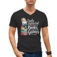 Easily Distracted By Books And Gnomes Men's V-Neck T-Shirt Easily Distracted By Books And Gnomes Men's V-Neck T-Shirt