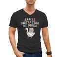 Easily Distracted By Books Silly-Goose Bookish Library Read Men's V-Neck T-Shirt Easily Distracted By Books Silly-Goose Bookish Library Read Men's V-Neck T-Shirt