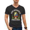 Easily Distracted By Frogs And Books Men's V-Neck T-Shirt