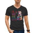 Eat Sleep Read Repeat Unicorn Read Book Reading Lovers Kids Men's V-Neck T-Shirt
