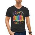 Equality Book LGBTQ Wildflowers Equal Rights Gay Kindness Men's V-Neck T-Shirt Equality Book LGBTQ Wildflowers Equal Rights Gay Kindness Men's V-Neck T-Shirt