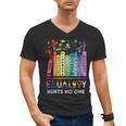 Equality Hurts No One Book Flower Rainbow Pride Month LGBTQ Men's V-Neck T-Shirt Equality Hurts No One Book Flower Rainbow Pride Month LGBTQ Men's V-Neck T-Shirt