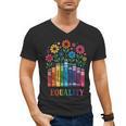 Equality Love Peace Compassion Books Protest Women Girls Kid Men's V-Neck T-Shirt Equality Love Peace Compassion Books Protest Women Girls Kid Men's V-Neck T-Shirt