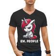 Ew People Unicorn Sarcastic Humor Introvert Men's V-Neck T-Shirt
