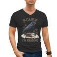 F-CAW-F Crow Book Lover Reader Gothic Humor Men's V-Neck T-Shirt F-CAW-F Crow Book Lover Reader Gothic Humor Men's V-Neck T-Shirt