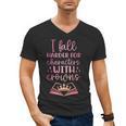 I Fall For The Characters WCrowns Fantasy Book Lover Tee Men's V-Neck T-Shirt I Fall For The Characters WCrowns Fantasy Book Lover Tee Men's V-Neck T-Shirt