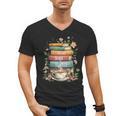 Fantasy Drama Tragedy Book Lover Subtle Watercolor Men's V-Neck T-Shirt Fantasy Drama Tragedy Book Lover Subtle Watercolor Men's V-Neck T-Shirt