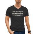 Fantasy Romantasy Novels Lover Sleep With Book Boyfriend Men's V-Neck T-Shirt
