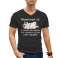 Felinetrovert Definition Cat Lover Introvert Humor Cats Men's V-Neck T-Shirt Felinetrovert Definition Cat Lover Introvert Humor Cats Men's V-Neck T-Shirt
