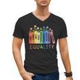 Floral Book Equality Human Rights Social Justice Peace Love Men's V-Neck T-Shirt Floral Book Equality Human Rights Social Justice Peace Love Men's V-Neck T-Shirt