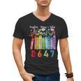 Floral Foxglove Daisy Tulip 8647 Books Lover Blooming Flower Men's V-Neck T-Shirt Floral Foxglove Daisy Tulip 8647 Books Lover Blooming Flower Men's V-Neck T-Shirt