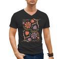 Floral Pride & Prejudice Barely Tolerable Book Lover Bookish Men's V-Neck T-Shirt Floral Pride & Prejudice Barely Tolerable Book Lover Bookish Men's V-Neck T-Shirt