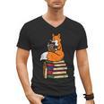 Fox Books Read Reading Librarian America Men Women Kids Men's V-Neck T-Shirt Fox Books Read Reading Librarian America Men Women Kids Men's V-Neck T-Shirt