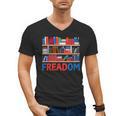 Freadom To Read Book Lover Reading Freedom Men's V-Neck T-Shirt