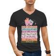 With Freedom Flowers Books And The Moon Men's V-Neck T-Shirt With Freedom Flowers Books And The Moon Men's V-Neck T-Shirt