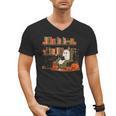 Ghost Library Reading Books Halloween Men Women Kids Men's V-Neck T-Shirt Ghost Library Reading Books Halloween Men Women Kids Men's V-Neck T-Shirt