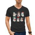 Ghost Santa Elf Squad Read Books Bookish Librarian Christmas Men's V-Neck T-Shirt Ghost Santa Elf Squad Read Books Bookish Librarian Christmas Men's V-Neck T-Shirt