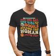 The Girl With The Books Became The Woman Writing Them Men's V-Neck T-Shirt