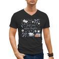 Girl Coquette Bow Just One More Chapter Book Bookish Reading Men's V-Neck T-Shirt