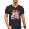 Girly Coquette Gingerbread Books And Hot Cocoa Cozy Season Men's V-Neck T-Shirt Girly Coquette Gingerbread Books And Hot Cocoa Cozy Season Men's V-Neck T-Shirt