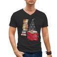 Gnome Read Reading Book Librarian Across America Women Kids Men's V-Neck T-Shirt