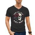 Good Girls Read Dirty Books Smut Reader Dark Romance Skull Men's V-Neck T-Shirt