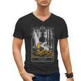 Gothic Book Lover Skeleton Men's V-Neck T-Shirt