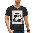 Grumpy Frog Books Music Kawaii Ink Japanese Men's V-Neck T-Shirt Grumpy Frog Books Music Kawaii Ink Japanese Men's V-Neck T-Shirt