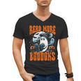 Halloween Book Lover Ghost Boo Pun Read More Boooks Men's V-Neck T-Shirt Halloween Book Lover Ghost Boo Pun Read More Boooks Men's V-Neck T-Shirt
