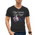 Happy Valentines Day Self Introvert Humor Antisocial Men's V-Neck T-Shirt