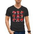 Heart Reading Books Valentine’s Day Girl And Boy Book Lovers Men's V-Neck T-Shirt