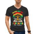Honoring Past Inspiring Future History Month Book Tree Men's V-Neck T-Shirt Honoring Past Inspiring Future History Month Book Tree Men's V-Neck T-Shirt