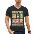 HUGvyn Happy 100 Days Of School Teacher Goose Preppy Books Men's V-Neck T-Shirt HUGvyn Happy 100 Days Of School Teacher Goose Preppy Books Men's V-Neck T-Shirt